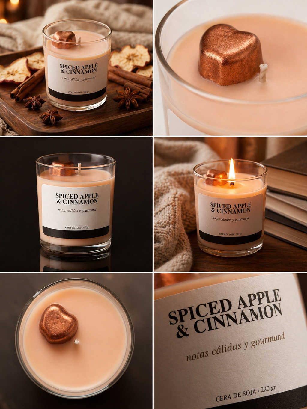 Vela aromática Manzana Especiada y Canela