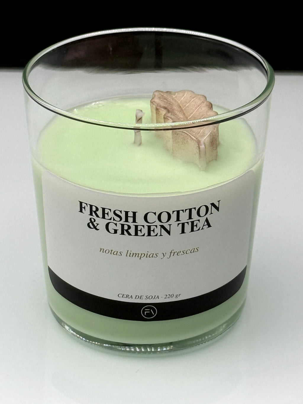 Vela aromática Algodón Fresco y Té Verde