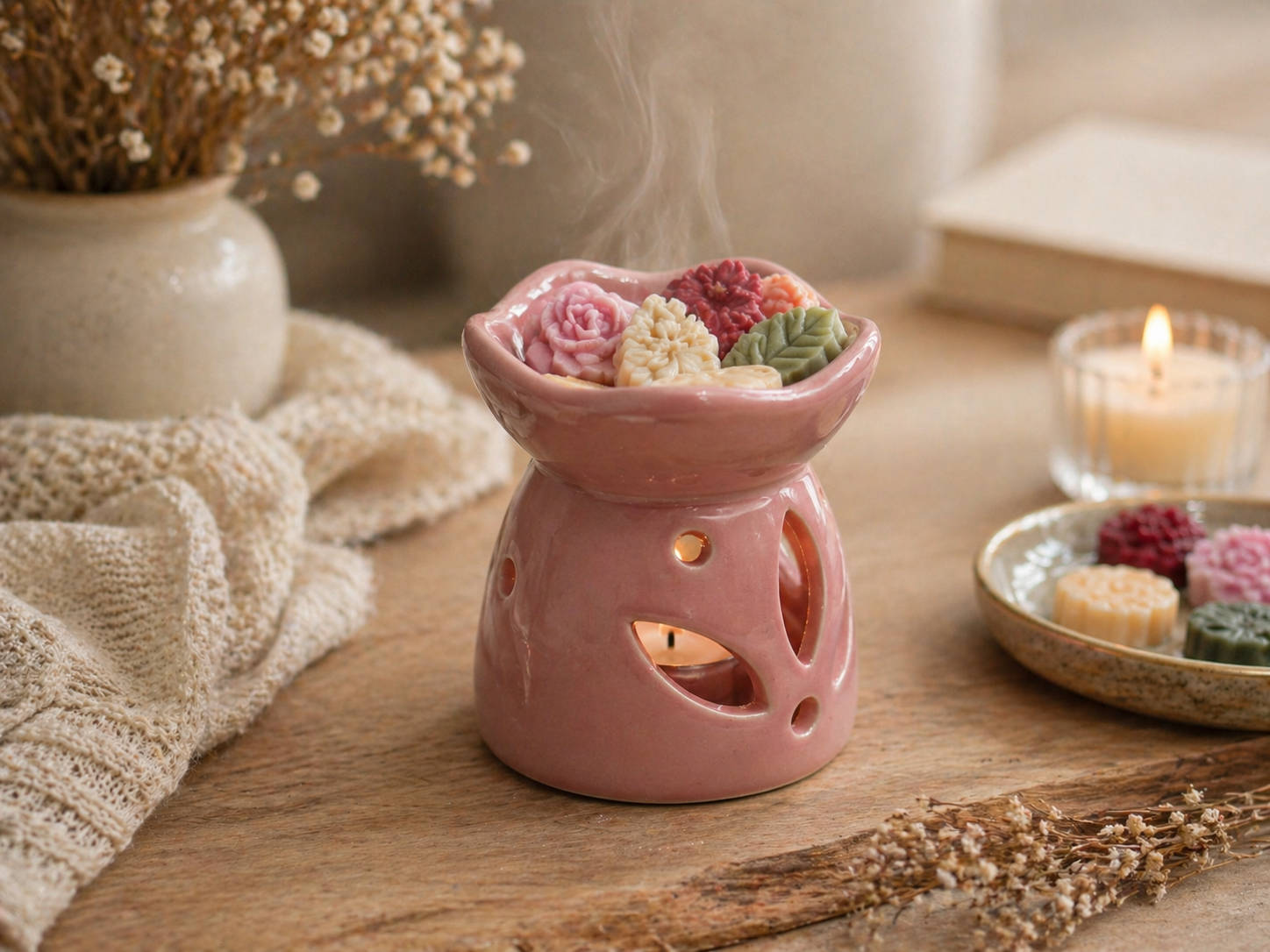 Quemador Cerámica Rosa