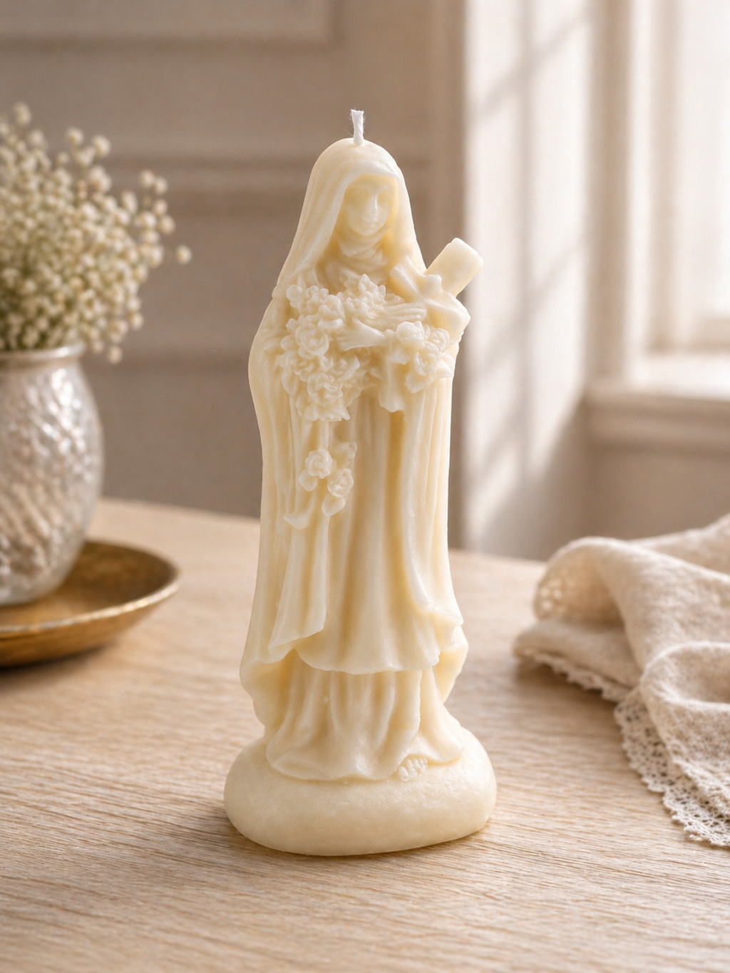 Vela Santa Teresita del Niño Jesús | Vela decorativa religiosa