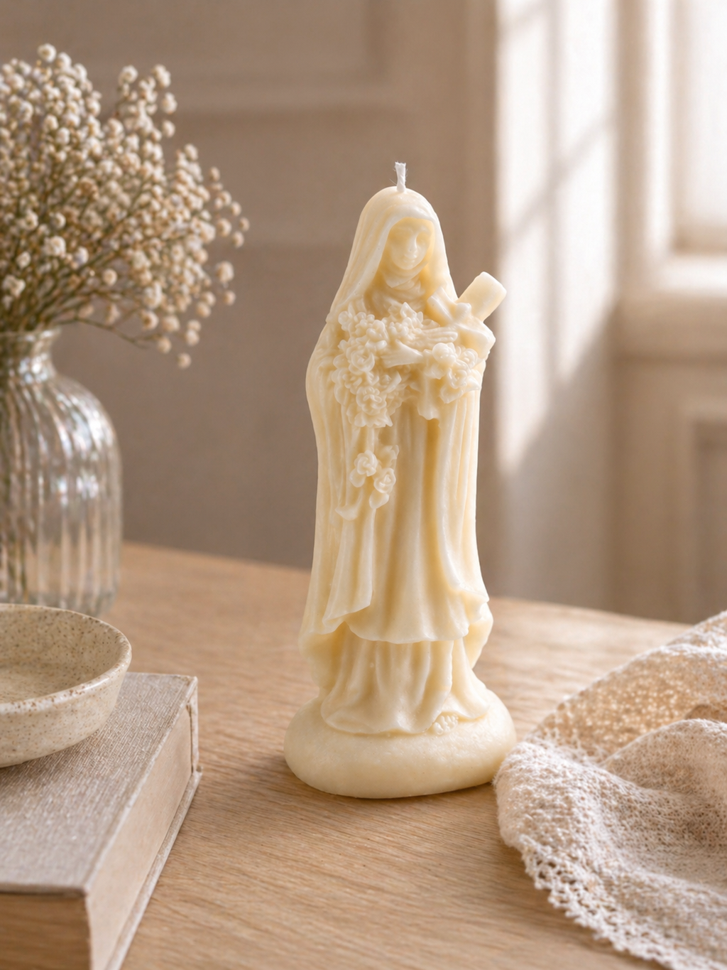 Vela Santa Teresita del Niño Jesús | Vela decorativa religiosa