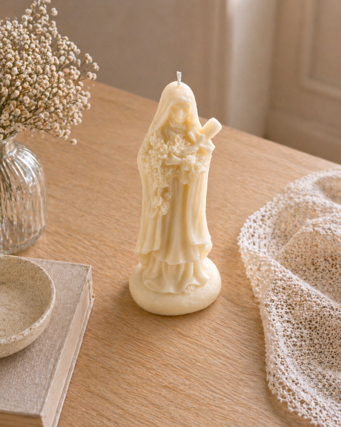 Vela Santa Teresita del Niño Jesús | Vela decorativa religiosa