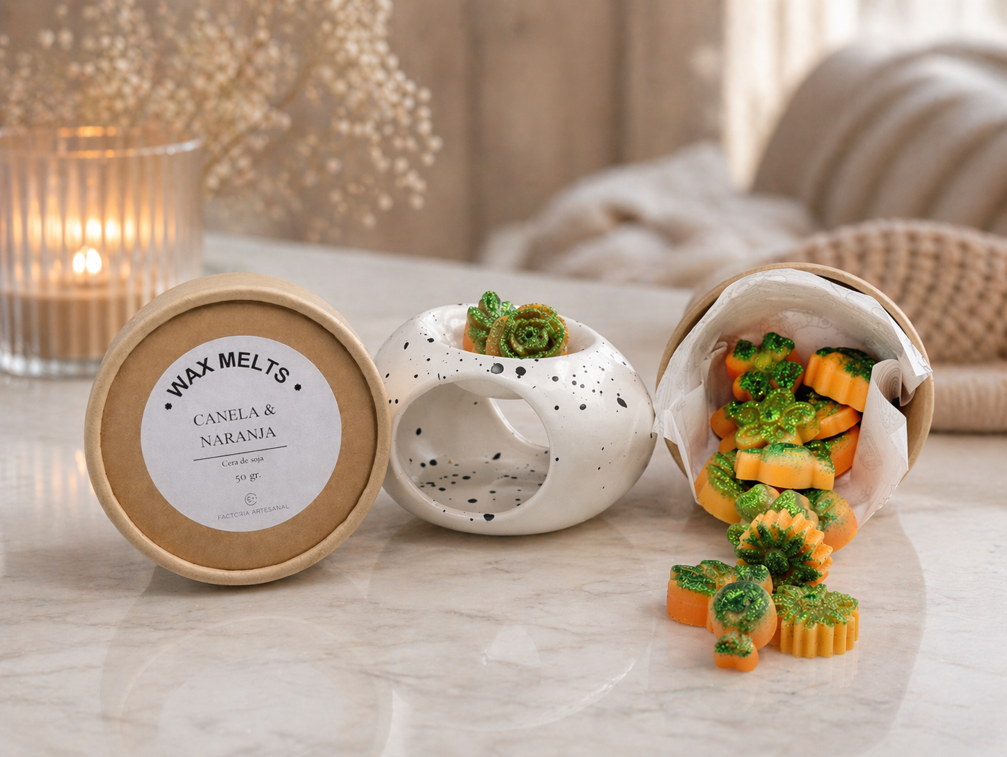 Wax Melts Canela y Naranja