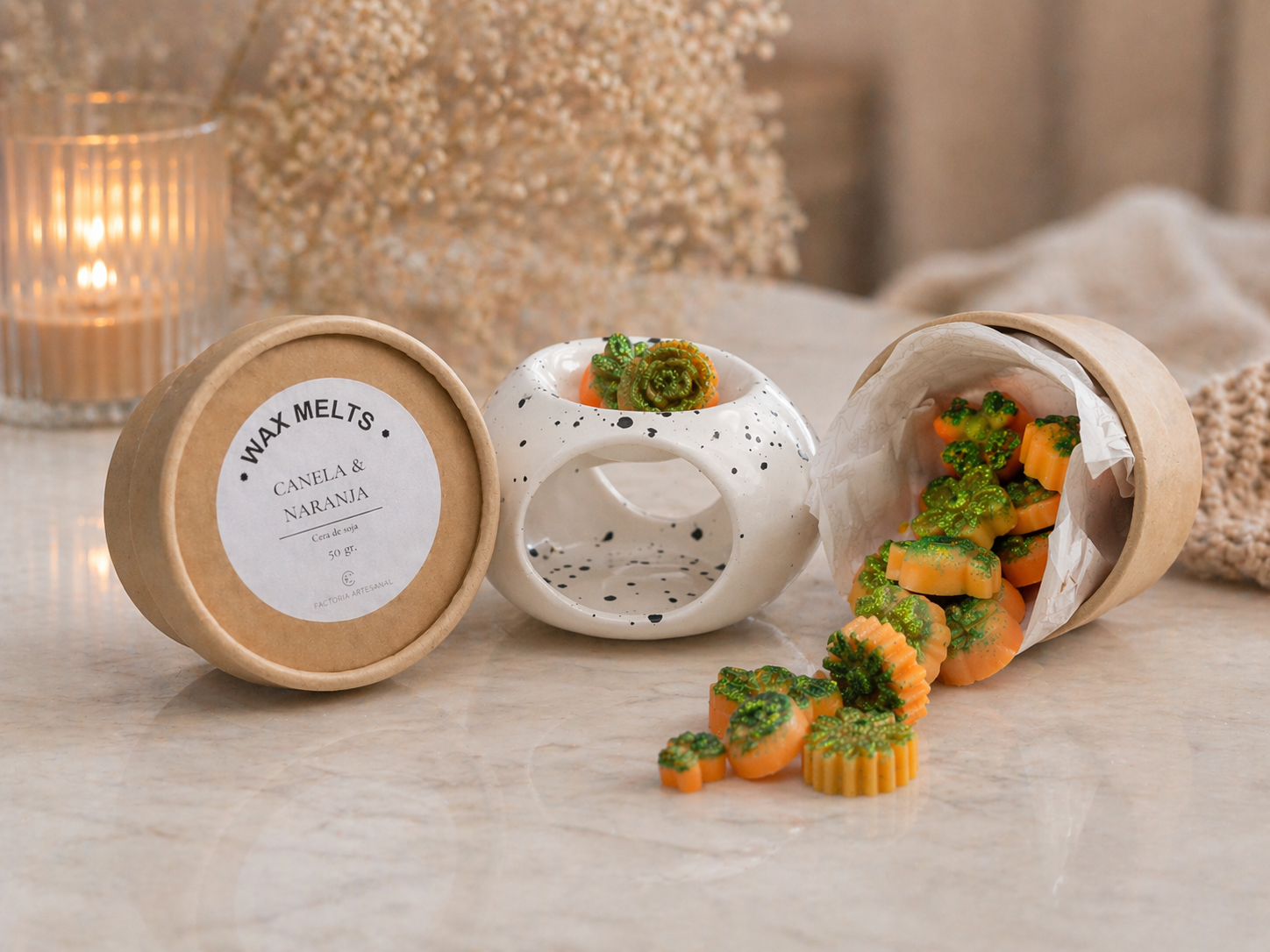 Wax Melts Canela y Naranja