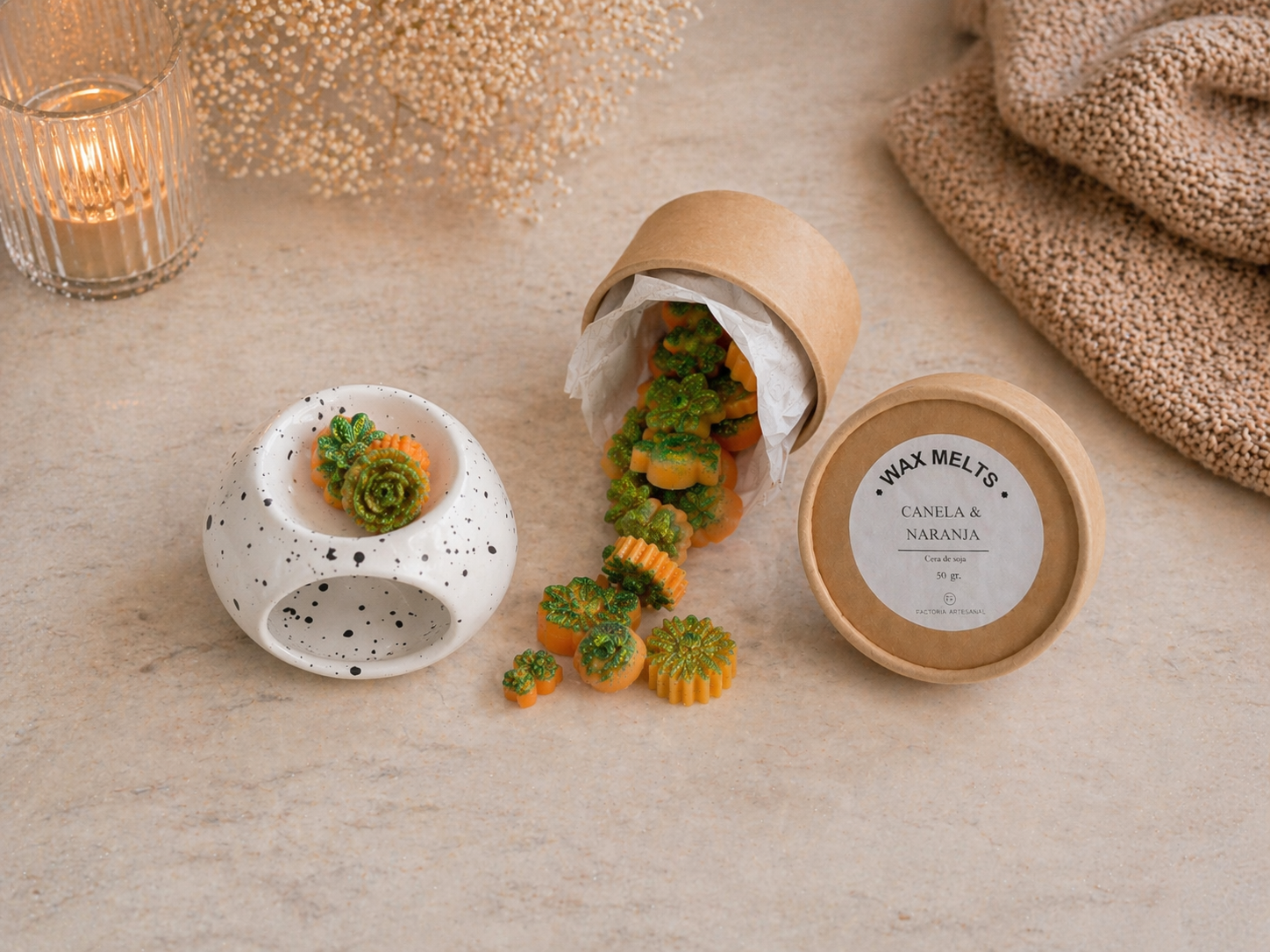 Wax Melts Canela y Naranja