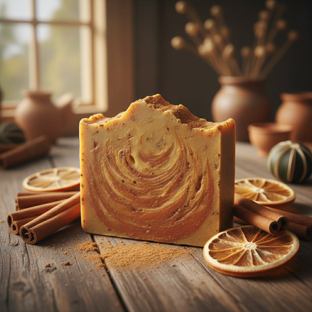 Jabón de Canela y Naranja