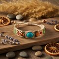 Pulsera de Macramé con Piedras Naturales